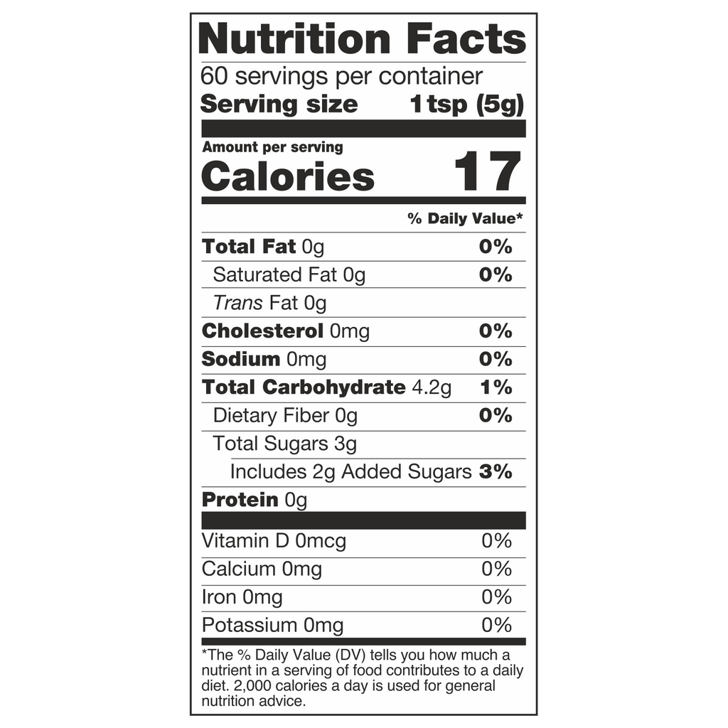Diabliss Mixed Fruit Jam Nutrition Facts