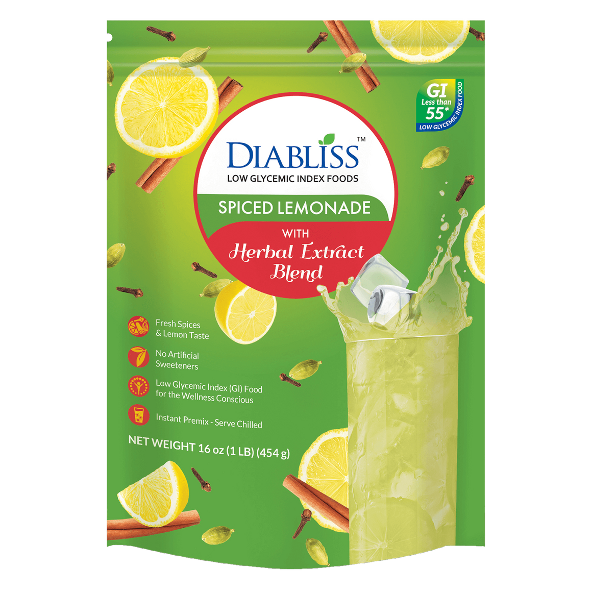 Diabliss Spiced Lemonade Packet Front